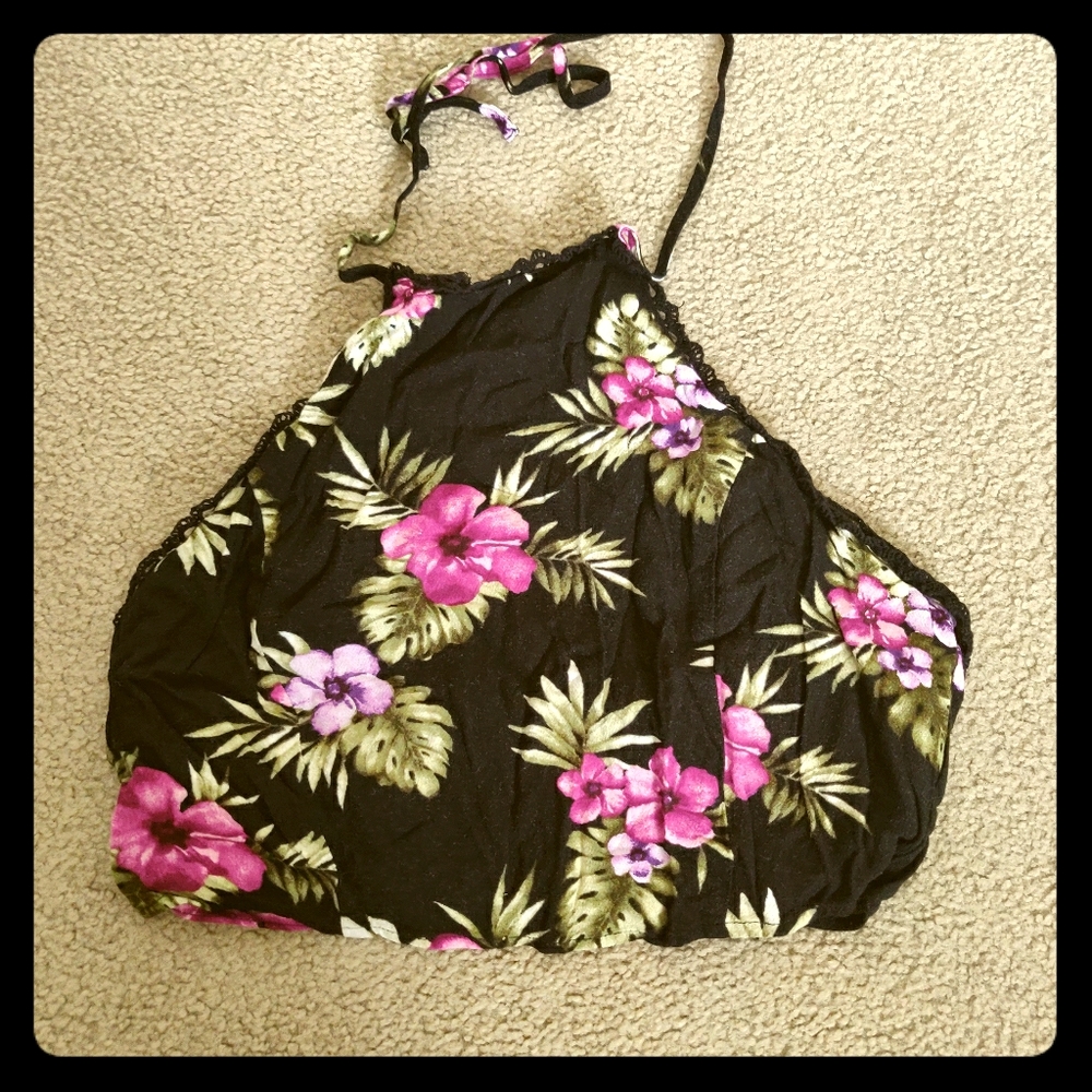 Floral crop top